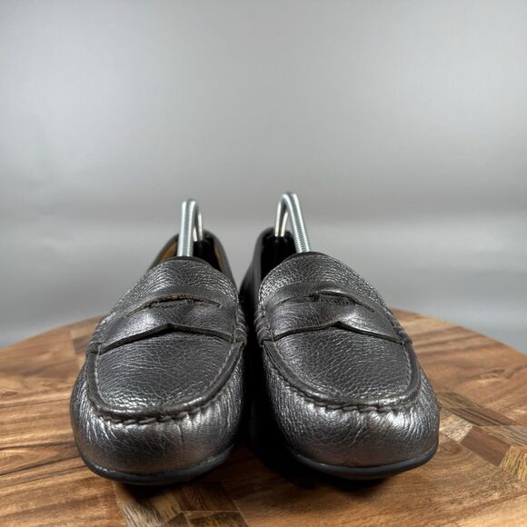 COACH Flat Driving Penny Loafers Grey Shoes Women’s US 7 Slip Ons - Picture 2 of 8